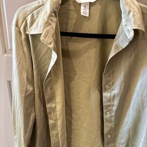 H&M Light Olive Casual Button Down Shirt